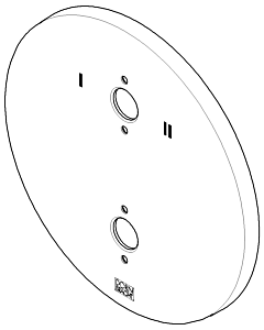 Dornbracht cover plate for UP Therm. 091102266-00 chrome