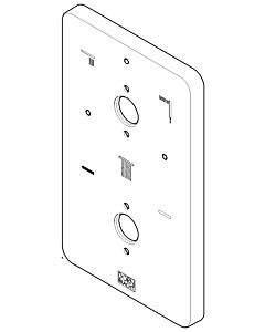 Dornbracht rosace pour thermostat 091102315-00 091102315 150 x90 x 9 mm chromé