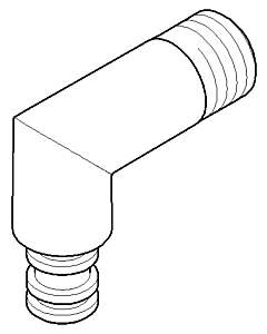 Dornbracht Anschluss Wand - platin 09110301310-08 platin
