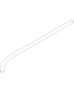 Dornbracht Anschluss WAND-UP-KBR 1/2 091103019-06 630 x 90 x 35_platin matt