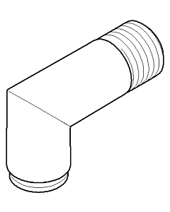 connexion Dornbracht chromé 091103036-00 091103036 D 22 x 63 x 34 mm chromé