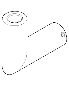 Dornbracht Winkel für Wandanschluß 091103038-06 platin matt