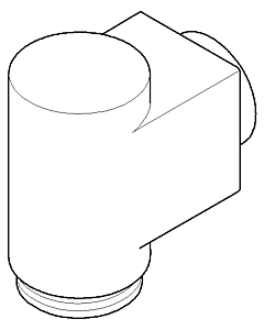 Dornbracht Anschluss-Koerper - 091103053-00 chrom