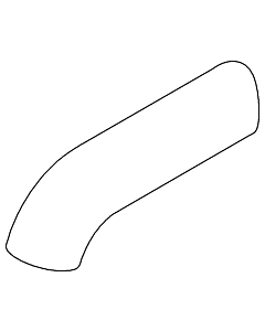 Dornbracht sortie 091106061-10 blanc mat