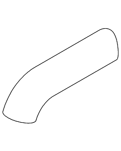 Dornbracht spout 105 mm 091106064-00 chrome