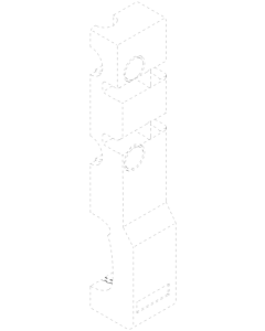 Dornbracht Einbaukasten 2-tlg. xTO 09111101490 380x120x70