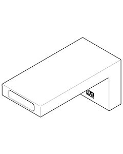 Dornbracht outlet WT wall AL125 - m 091174031-33 100x80x60_matt black