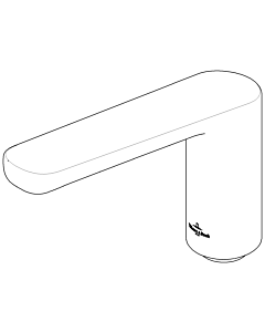 Dornbracht spout 183 mm 091190002-10 matt white