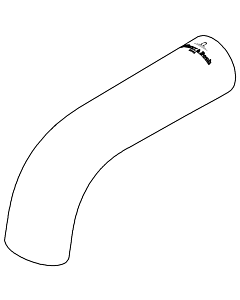 Dornbracht spout WFB wall 091195005-47 champagne