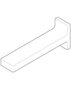 Dornbracht sortie murale 190 mm 091196002-00 chromé