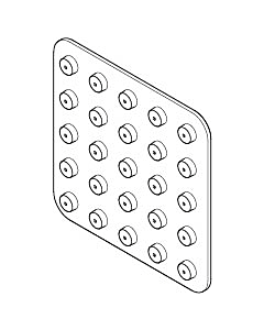 Dornbracht insert blasting mat 09120107590 raw