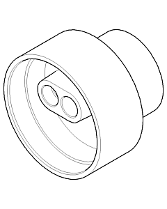 Dornbracht boîtier douche de tête 091205020-00 chromé