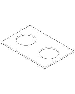 Dornbracht sealing plate xGate 09140311390 raw