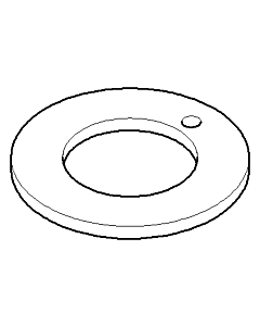 Dornbracht Dichtung mit Bohrung 09140504790 091405047 D 48 x 27,2 x 3 mm
