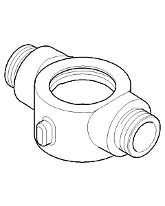 raccord Dornbracht pour support de baignoire 0917110432090 09171104320 80 x 33 x 55 mm