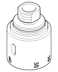 Dornbracht handle thermostat M24x1 chrome 091733002-00 091733002 D 47 x 50 mm chrome
