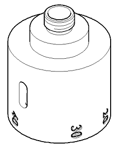 Dornbracht poignée thermostat M14x1 chromé 091733003-00 091733003 D 47 x 59 mm chromé