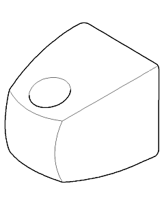 Dornbracht support mural chromé