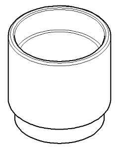 Dornbracht extension sleeve 091840127-08 platinum