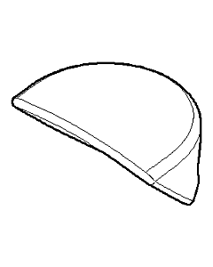 bouton Dornbracht Bellevue chromé 092031030-00 17 x 36 mm chromé