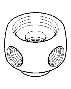 Dornbracht Griffelement Mittelteil 092036002-06 platin matt