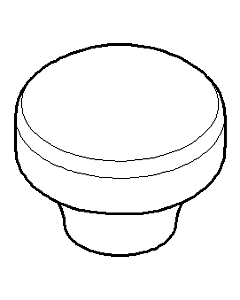 bouton Dornbracht Madison chromé 092036030-00 27 mm chromé