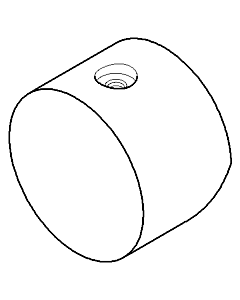 Dornbracht partie inférieure levier Meta02 chromé 092062040-00 mm chromé