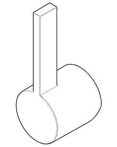 Dornbracht lever 45 mm WT wall - ch 092067004-00 chrome