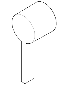 poignée Dornbracht 092067007-06 092067007 50 x 125 x 46 mm platine mat