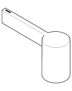 manche Dornbracht D32 mm chaud 092067011-06 platine mat