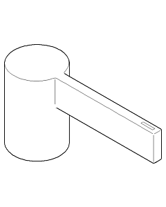 Dornbracht handle D32 mm cold 092067012-00 chrome