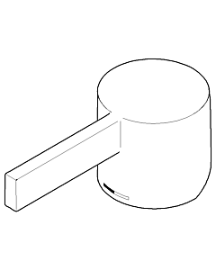 Dornbracht handle for stand 092067013-06 092067013 52 x 46 x 119 mm matt platinum