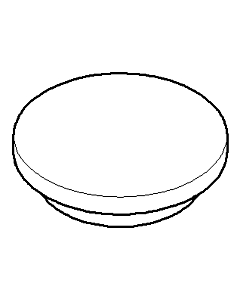 Dornbracht Griff-Deckel 2-Wegeumst.W 092071003-33 schwarz matt