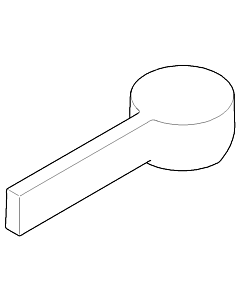 Dornbracht handle 092079040-99 092079040 120 x 43 x 23 mm Dark Platinum