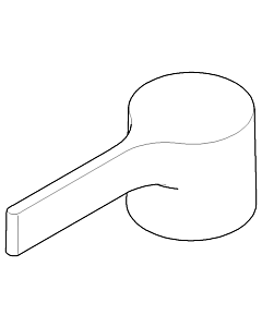 poignée Dornbracht 092080022-06 092080022 50 x 45 x 126 mm platine mat