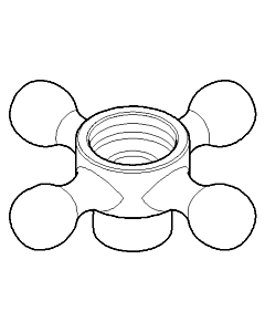 Dornbracht GRIFF-830/ZN-DR.GUSS - ch 092083020-00 chrom