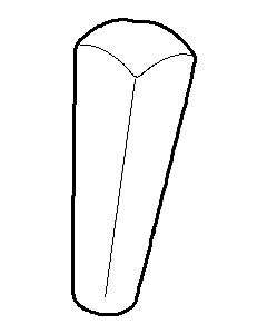 Dornbracht tirette à bouton Square chromé 092091031-00 092091031 D 11,5 x 36 mm chromé