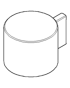 Dornbracht handle with nose Symetrics 092098003-06 matt platinum