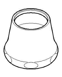 Dornbracht capot G 2000 /2 x M24 x 2000 - blanc 092102055-12 blanc