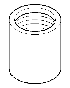 Dornbracht UP HOOD D26 x 30 - platinum 092102070-06 50x30x30_platin matt