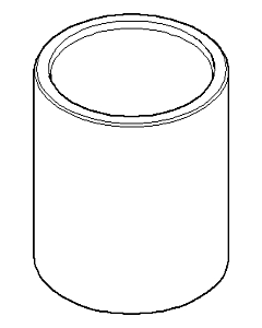 Dornbracht hood UTB M24 x 2000 - platinum 092102140-08 platinum