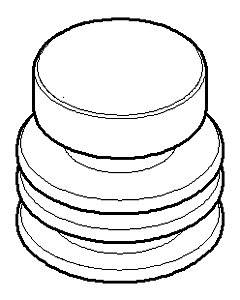 Dornbracht Druckknopf 092133045-06 platin matt