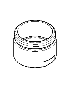Dornbracht aerator housing 092301022-06 M 18 x 2000 -AG TT-platinum matt