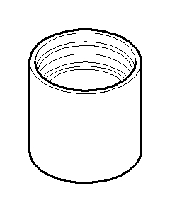 Dornbracht Luftsprudlerhülse, 092301028-08 Luftsprudler, platin