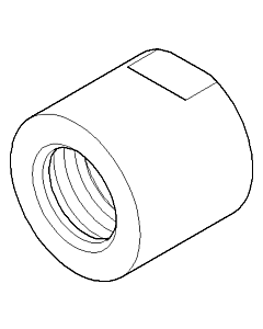 Dornbracht écrou de raccordement WFB-EHM - 092310064-00 chromé