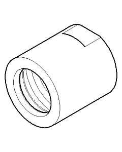 Dornbracht connection nut G 3/4 092310100-06 matt platinum