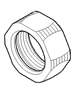 Dornbracht nut G3/4 092330034-07 092330034 16 x 30 x 35 mm raw nickel-plated