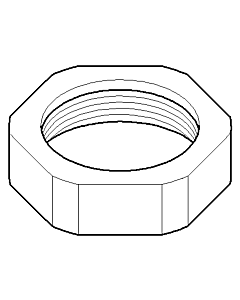 Dornbracht nut M45x1.5 nickel-plated 092330040-07 092330040 M45 x 2000 .5 raw nickel-plated