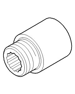 Dornbracht rallonge G1/2x25 09240308090 2000 /2&quot; x 25 mm
