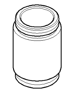 Dornbracht nipple 09240311520-06 09240311520 D.22 x 33mm platinum matt
